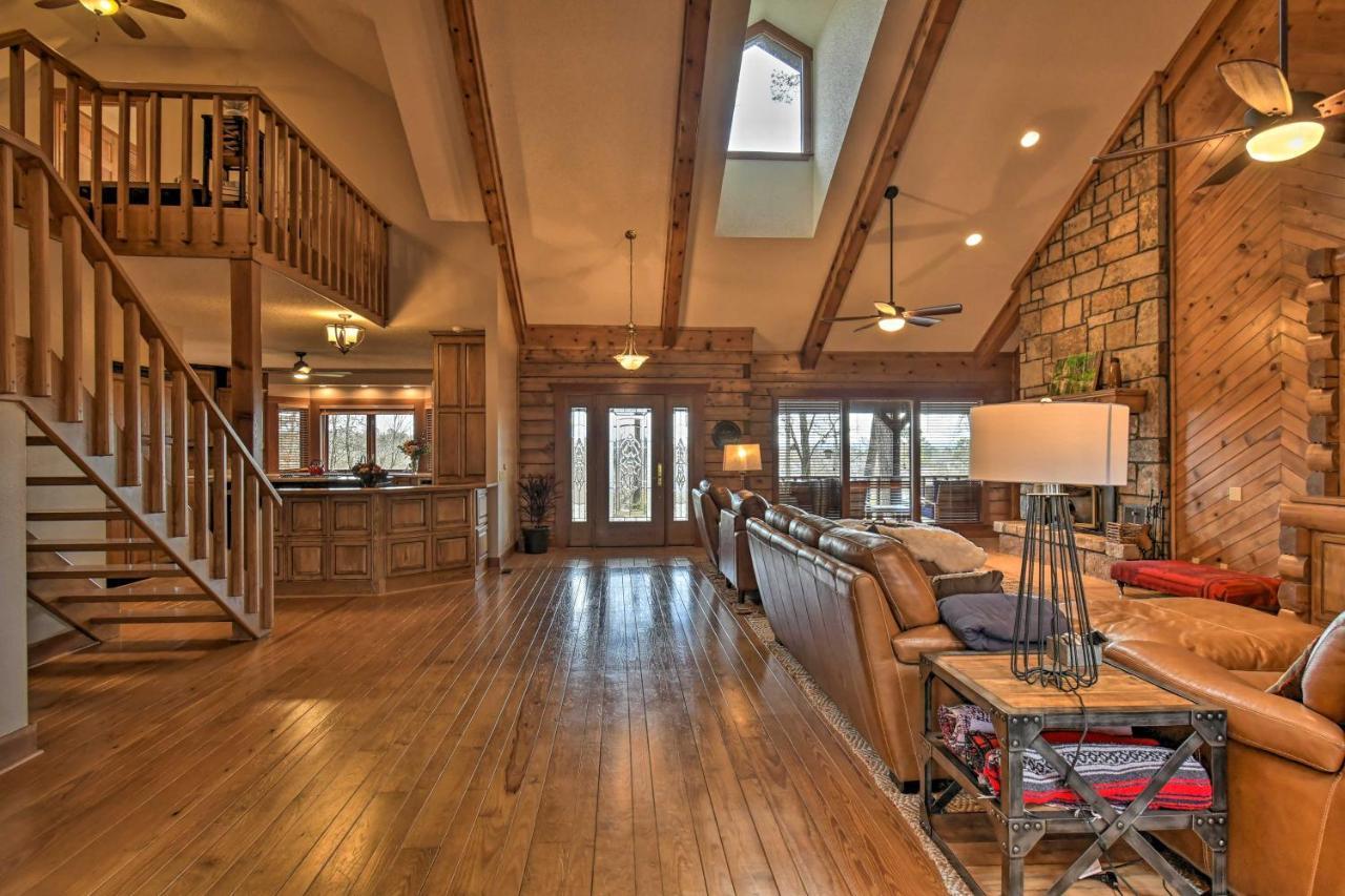 Hilltop Hot Springs Log Cabin With Hot Tub And Grill! Εξωτερικό φωτογραφία